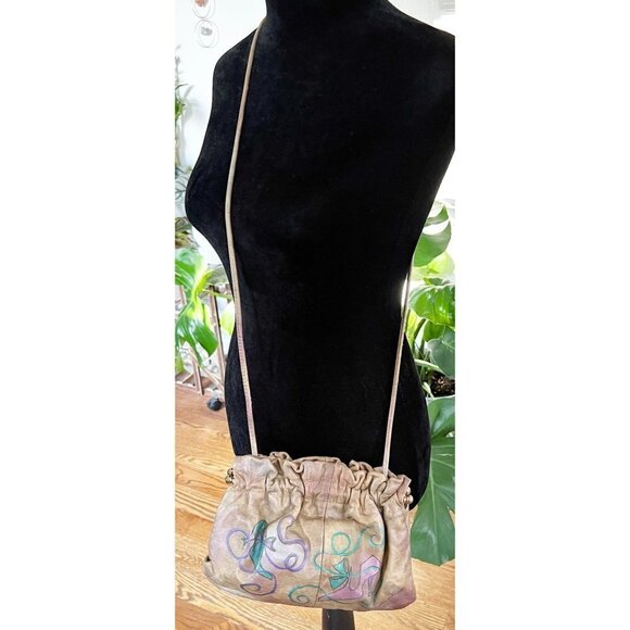 Vintage 80's Fancy Nancy Balletcore Leather Crossbody Boyton Bch, FL - Picture 3 of 10
